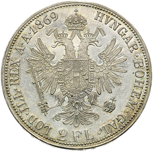 2 Zlatník 1869 - reverz