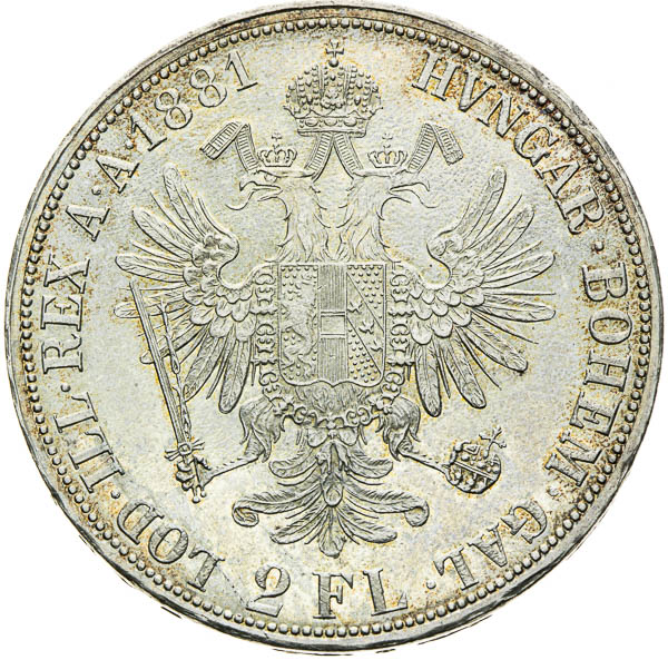 2 Zlatník 1881 - reverz