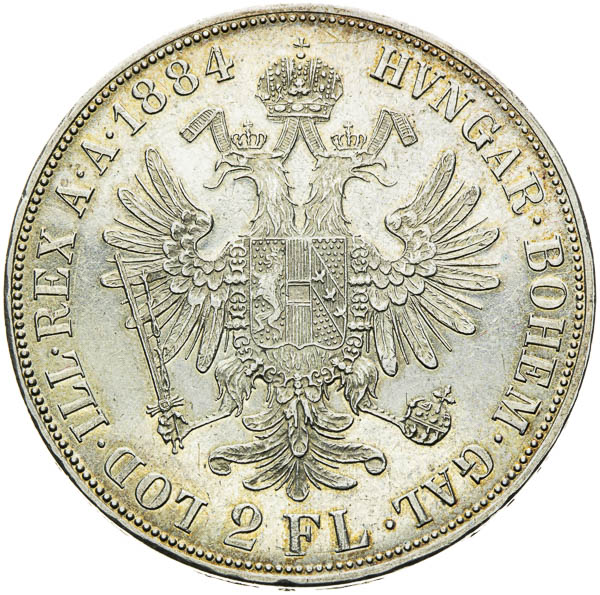 2 Zlatník 1884 - reverz