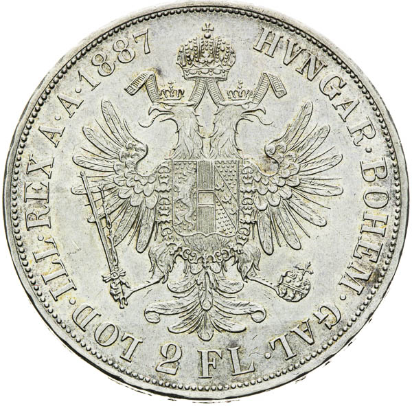 2 Zlatník 1887 - reverz