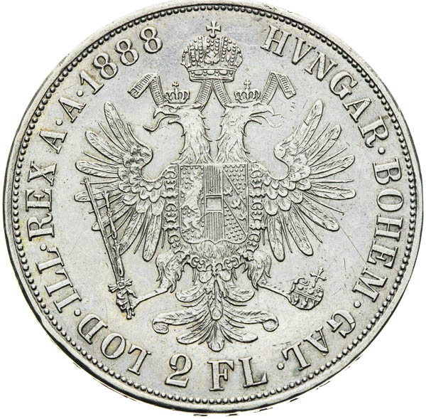 2 Zlatník 1888 - reverz