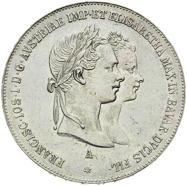 Zlatník 1854 - averz