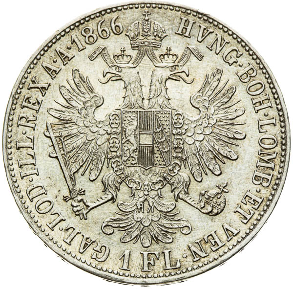Zlatník 1866 - reverz
