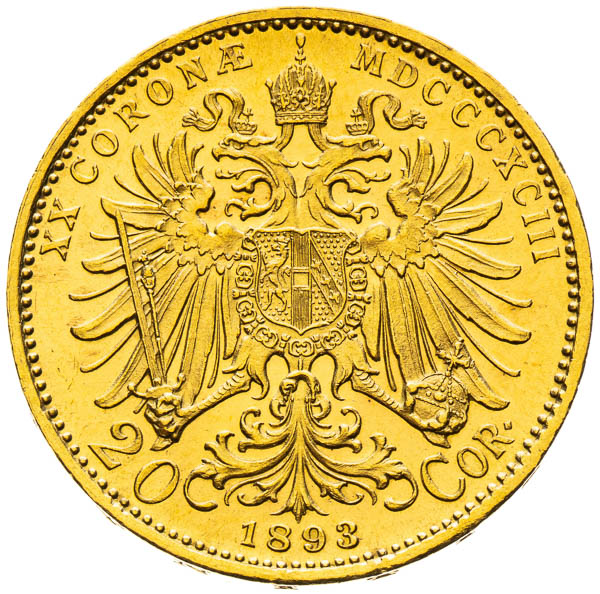 20 Korona 1893 - reverz