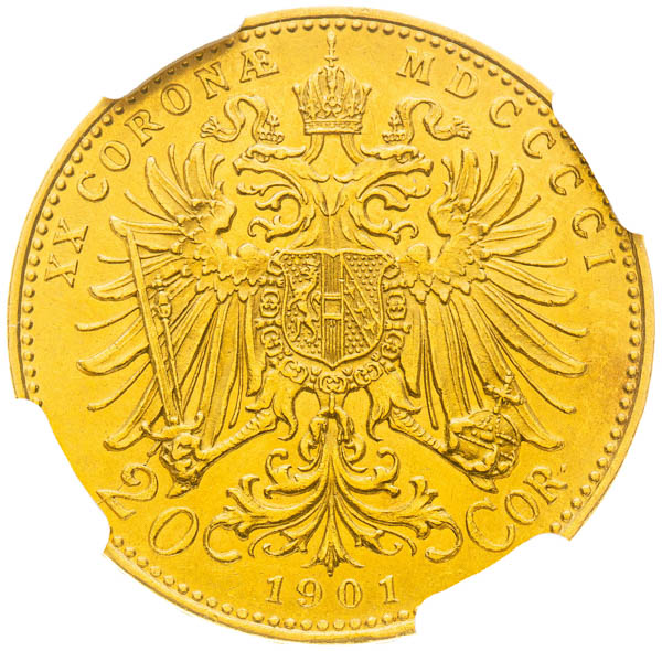 20 Korona 1901 - reverz