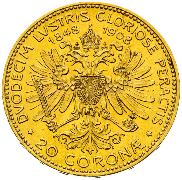 20 Korona 1908 - reverz
