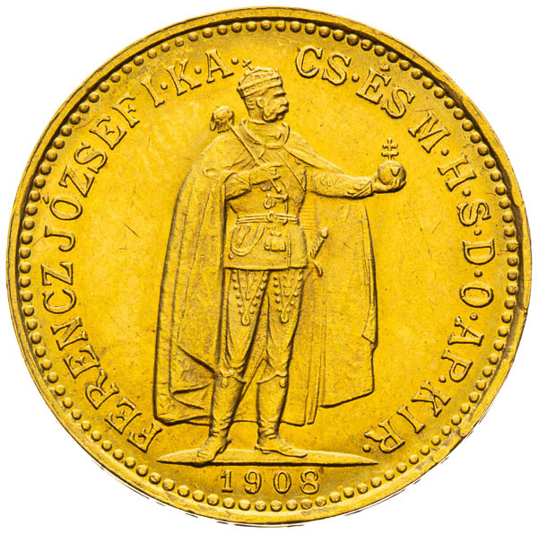 10 Korona 1908 - averz