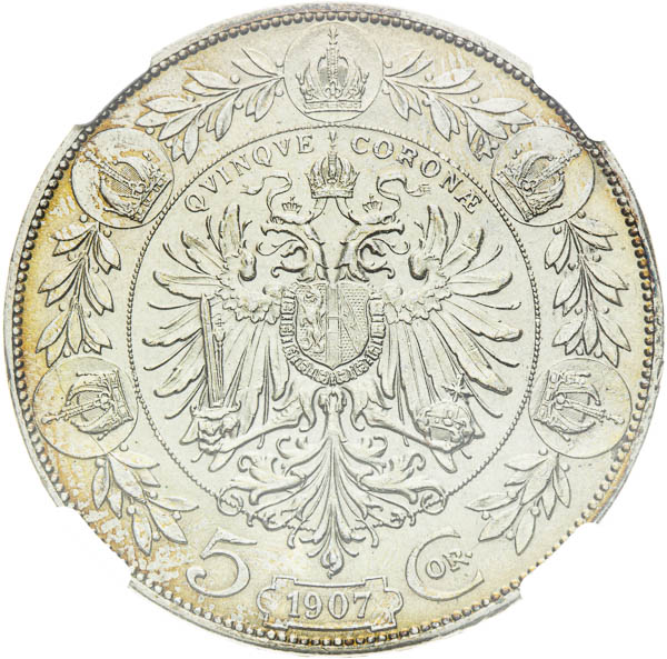 5 Corona 1907 - back
