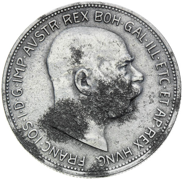 2 Korona 1913 (hliníkový odrazok) - averz