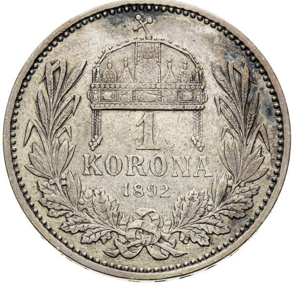Korona 1892 - reverz