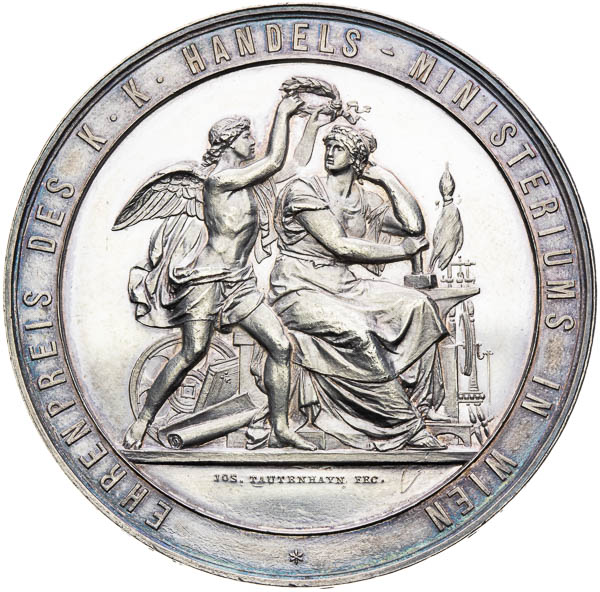 Strieborná medaila (1884) - reverz