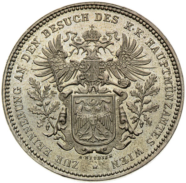 Medaila 1883 - averz