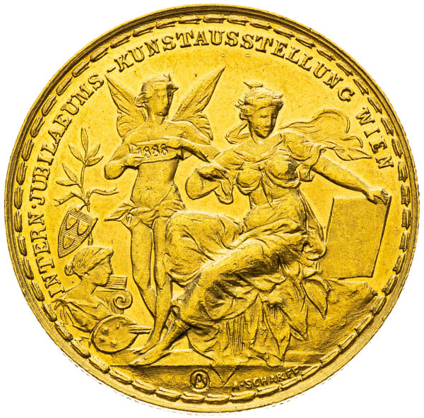 Zlatá medaila 1888 - reverz