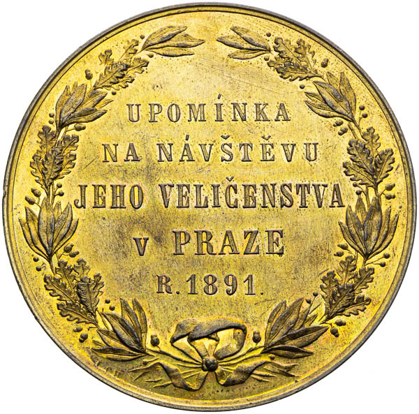 Medaila 1891 - reverz