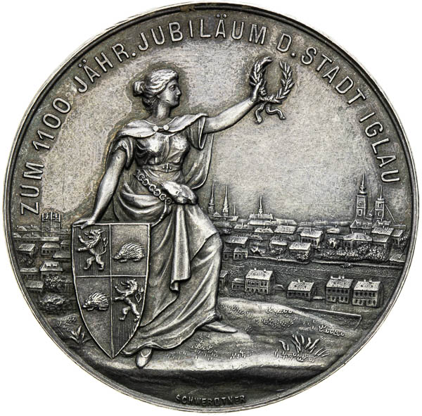 Stříbrná medaile 1899 - avers