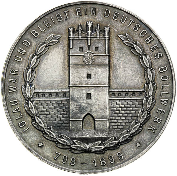 Stříbrná medaile 1899 - revers