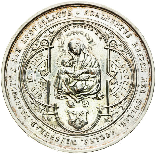 Stříbrná medaile 1859 - revers