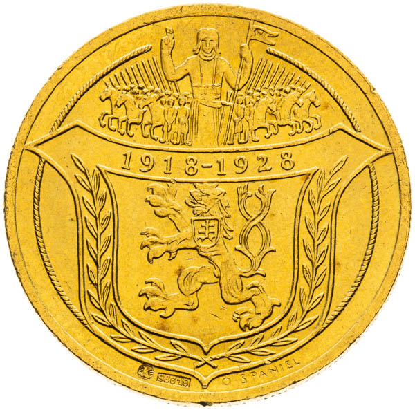 Zlatá medaile 1928 (4 Dukát) - avers