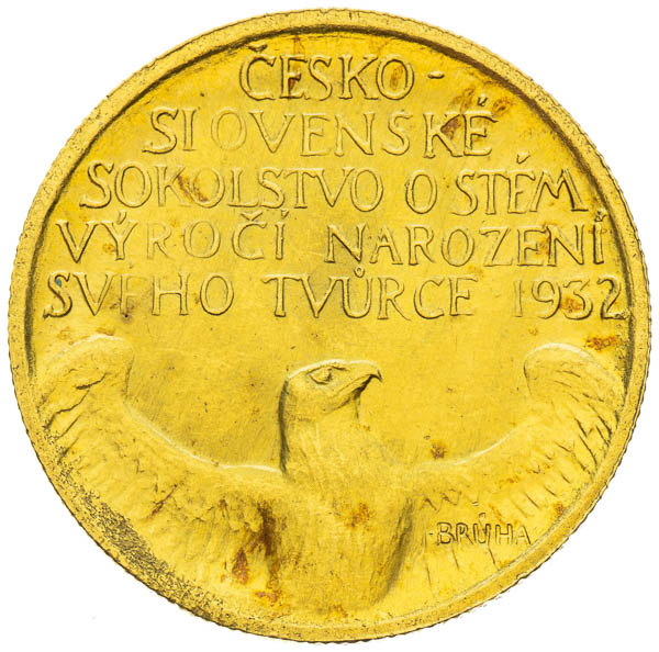 Zlatá medaila 1932 (Dukát) - reverz
