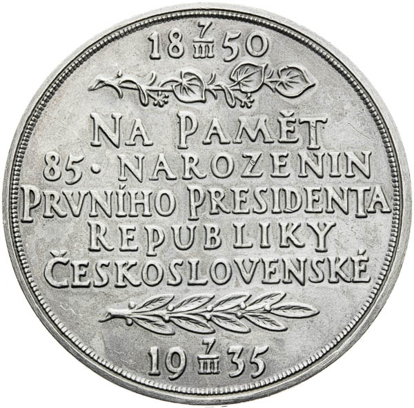 Strieborná medaila 1935 - reverz
