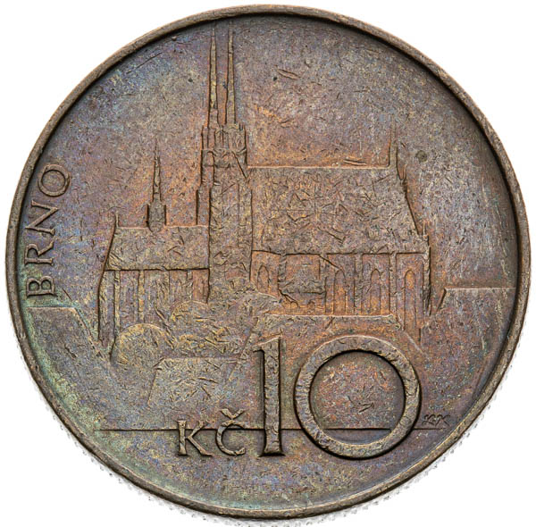 10 Kč 1993 (varianta) - revers
