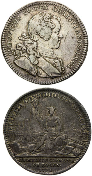Stříbrné žetony 1621 (2 ks) - averz