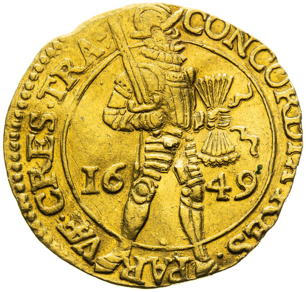 Dukát 1649 - reverz