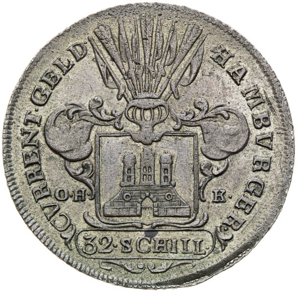 32 Schilling 1762 - reverz