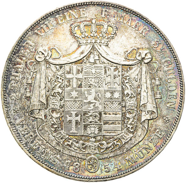 2 Toliar 1854 - reverz