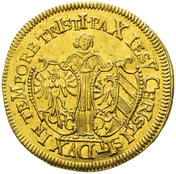 Dukát (1637) - averz