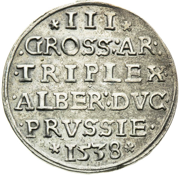 3 Groš 1538 - reverz