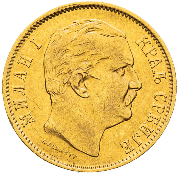 10 Dinara 1882 - averz