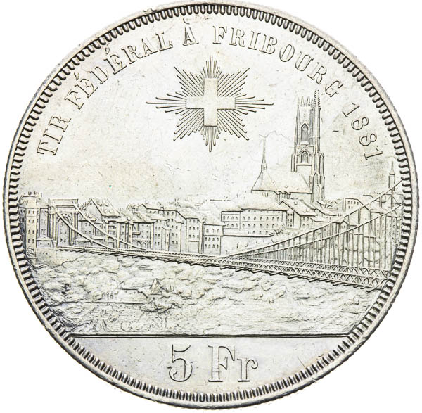 5 Frank 1881 - reverz