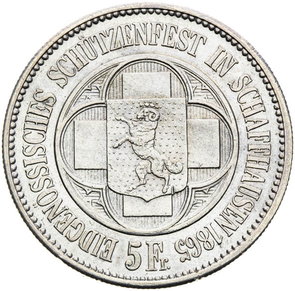 5 Frank 1865 - averz