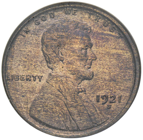 Cent 1921 S - avers