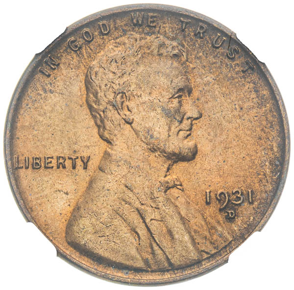 Cent 1931 D - avers