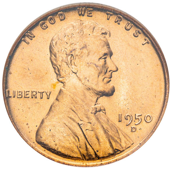 Cent 1950 D - averz