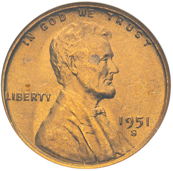 Cent 1951 S - averz