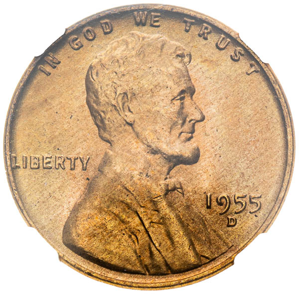 Cent 1955 D - averz