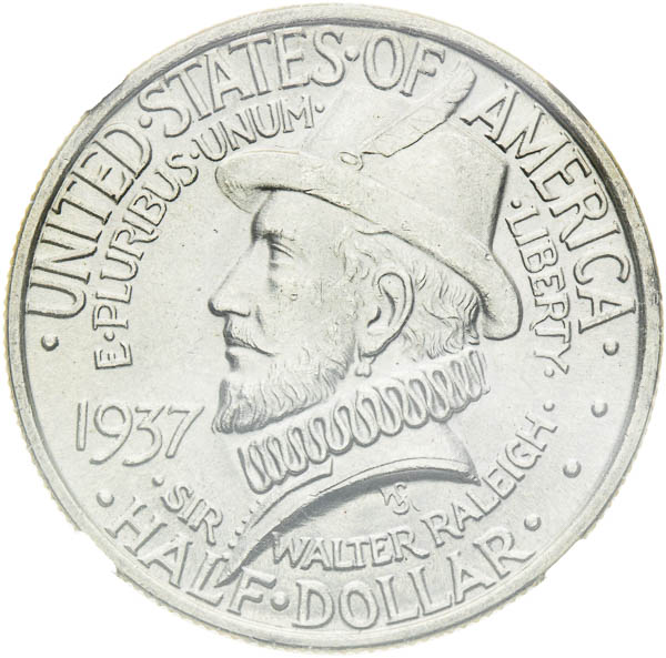 ½ Dollar 1937 - avers