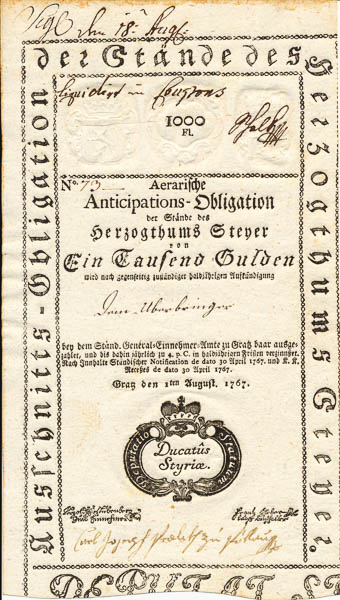 1000 Gulden 1767 - averz