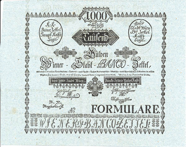 1000 Gulden 1784 - averz