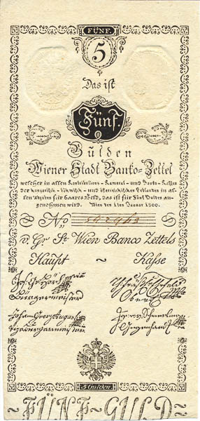 5 Gulden 1800 - front