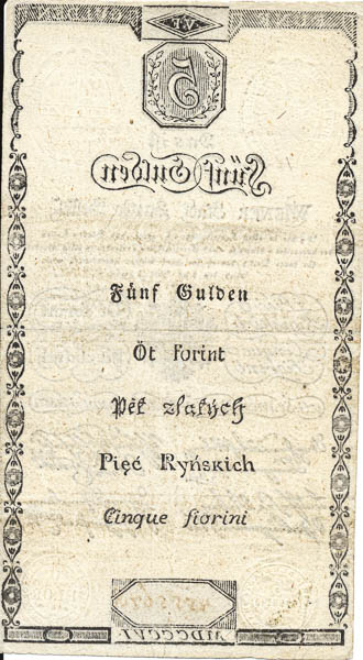 5 Gulden 1806 - back