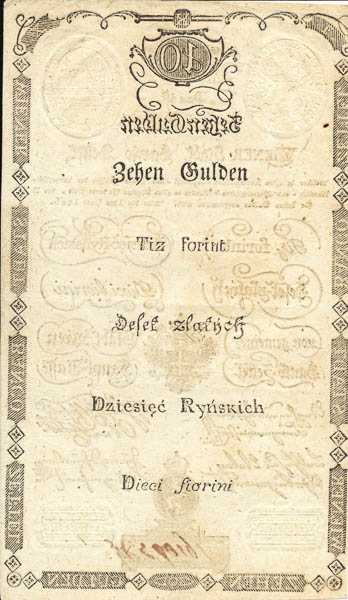 10 Gulden 1806 - back