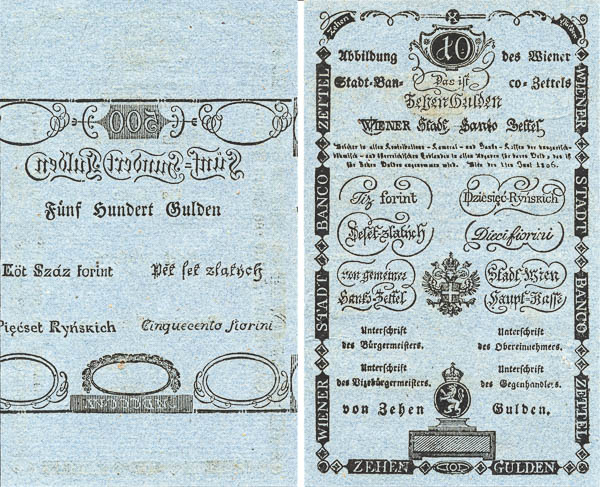 10/500 Gulden 1806 (2 pcs) - front