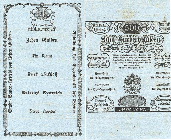10/500 Gulden 1806 (2 pcs) - back