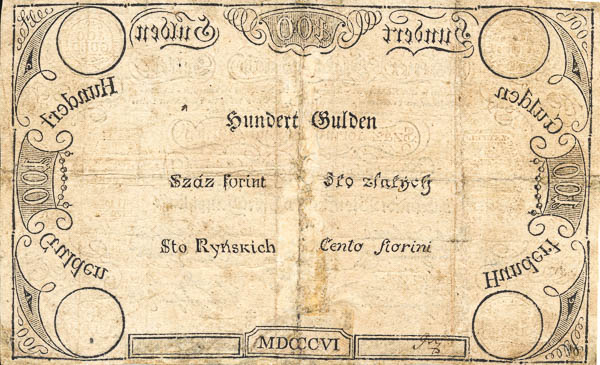 100 Gulden 1806 - reverz
