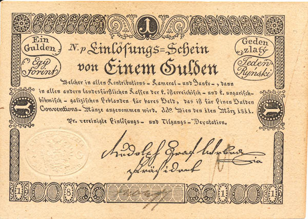 Gulden 1811 - averz