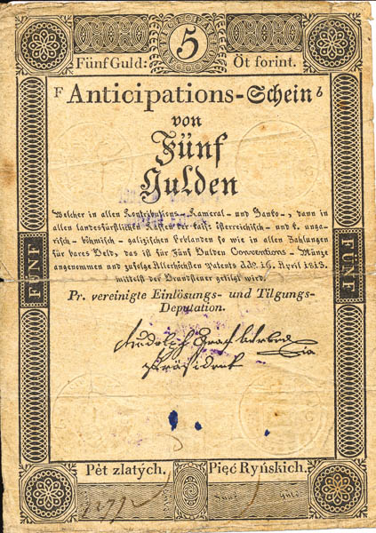 5 Gulden 1813 - averz